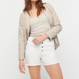 J.Crew High-Rise Denim Short Button Fly